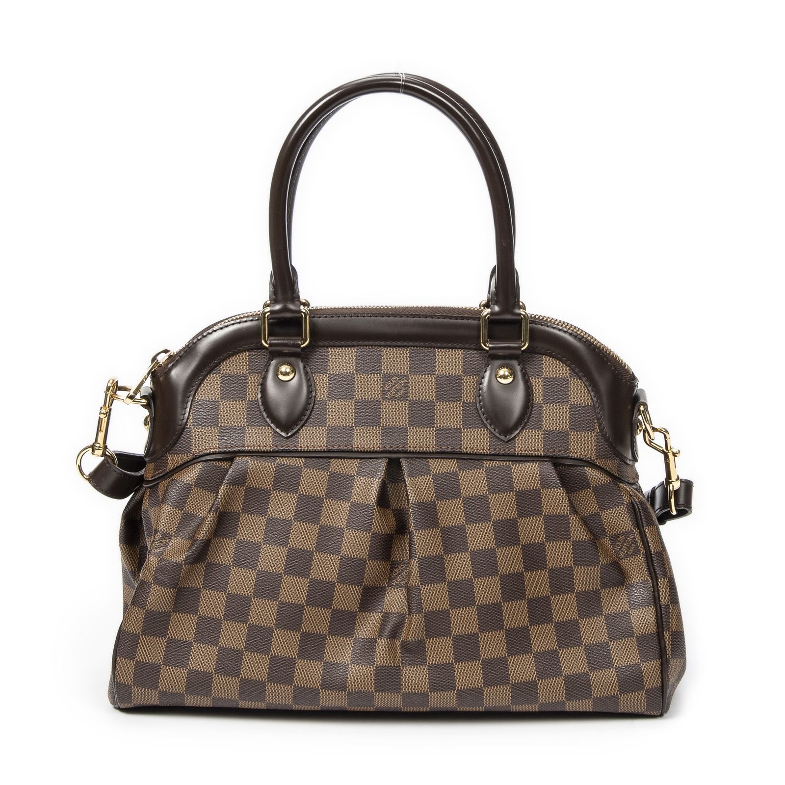 LOUIS VUITTON ルイヴィトントレビ茶色ダミエ エベヌA