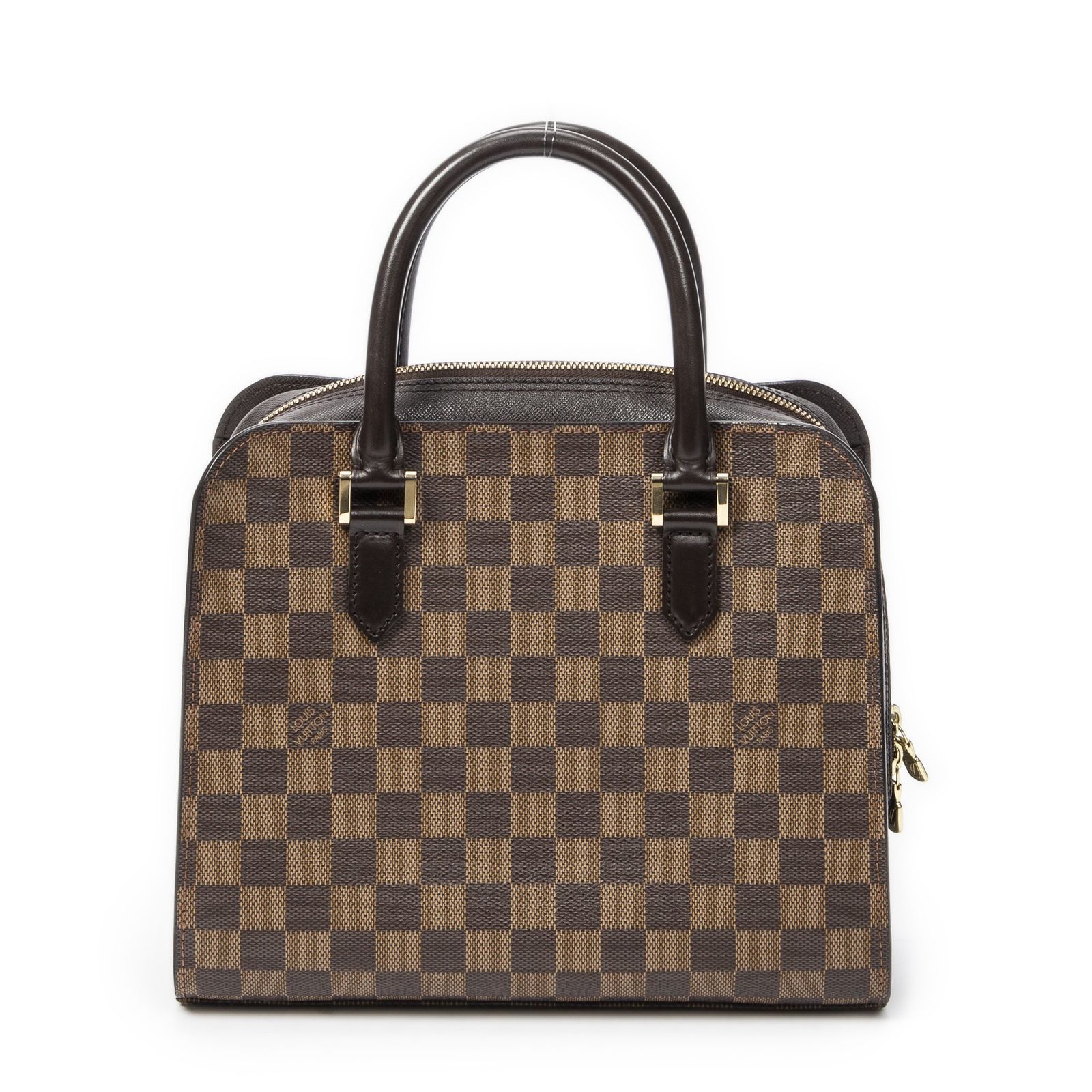 LOUIS VUITTON ルイヴィトントリアナ茶色ダミエ エベヌA