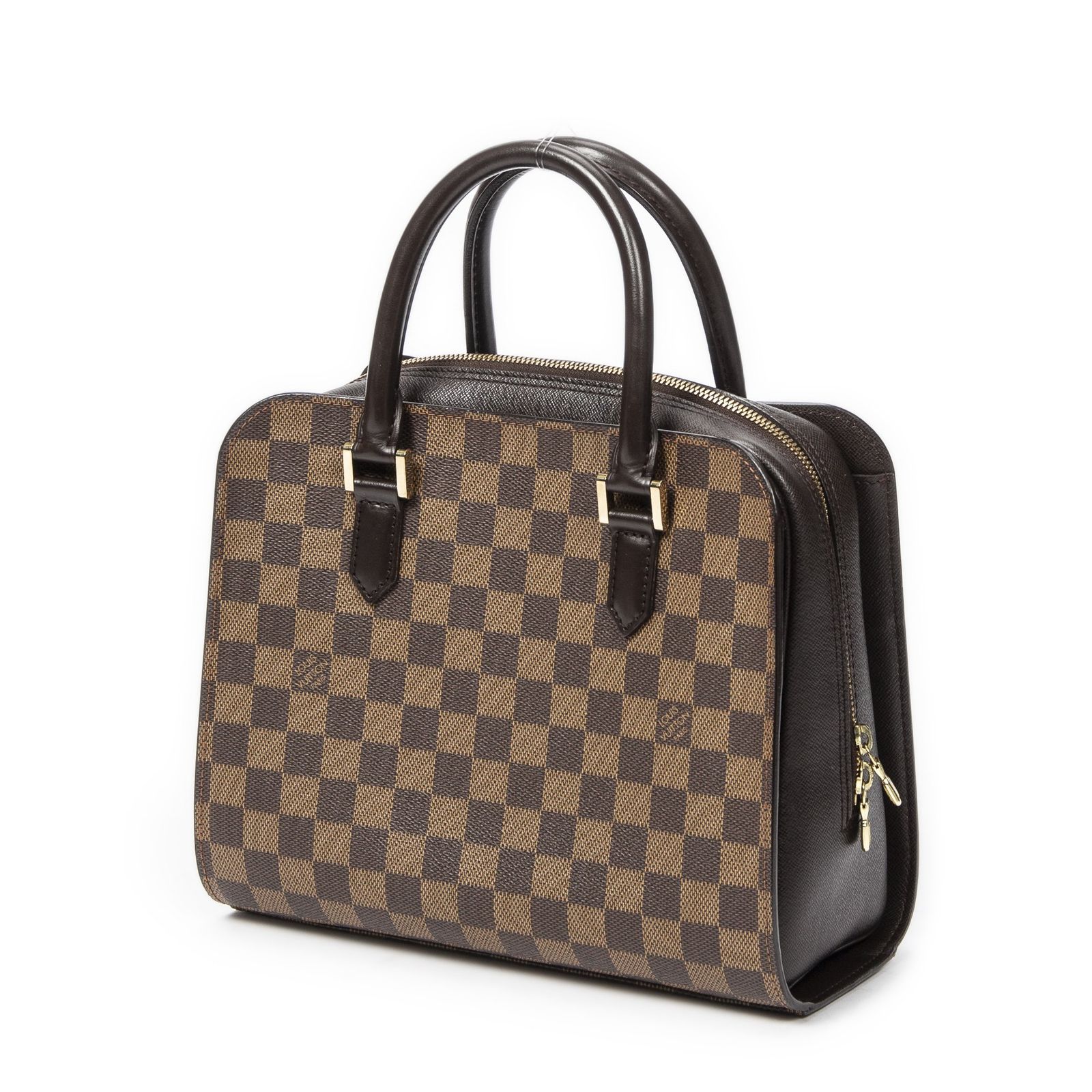 LOUIS VUITTON ルイヴィトントリアナ茶色ダミエ エベヌA