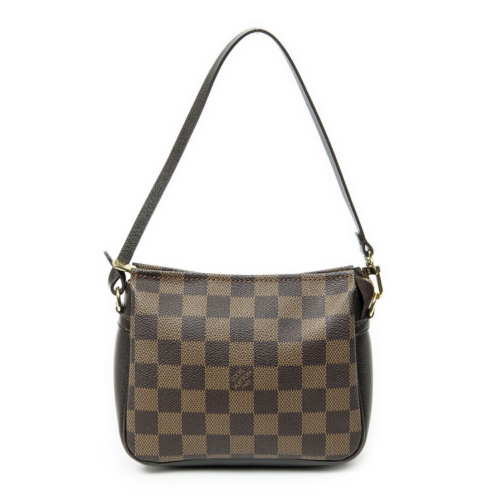 LOUIS VUITTON ルイヴィトントゥルース メイクアップポーチ茶色ダミエ エベヌA