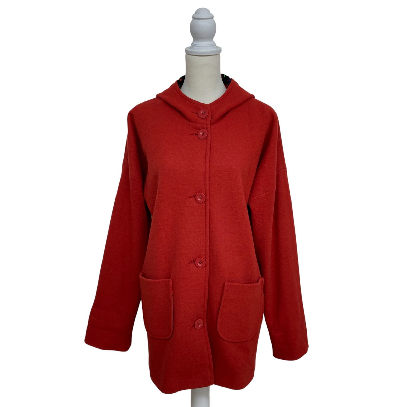 Marimekko マリメッコ 赤 ノー ジャケット L