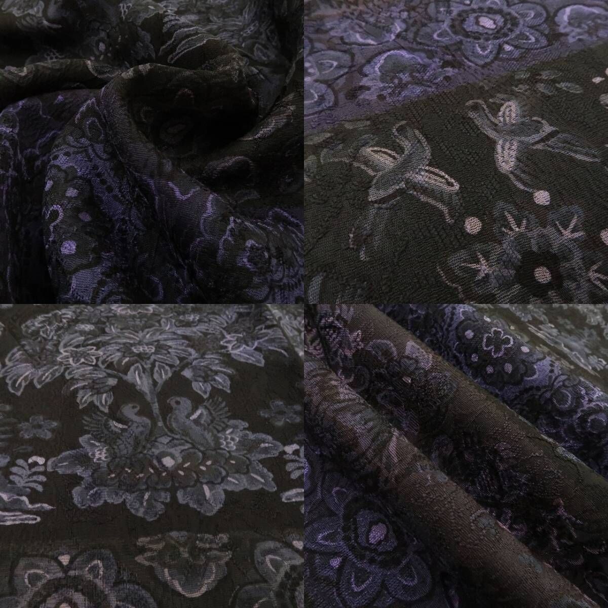 正絹 仕付け糸付