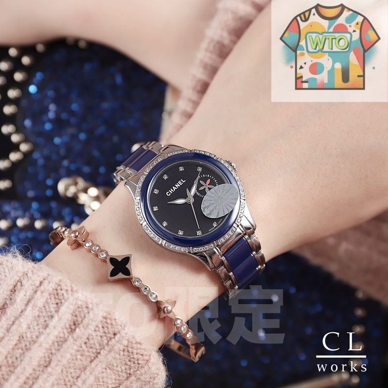 トレンド品から定番まで。 CHANEL WTO通販 シャネル ピンクセラミック クリスタルアクセント レディース腕時計 在庫 優惠価格 -WTO店名をご ください-WTO輸入-BUF85