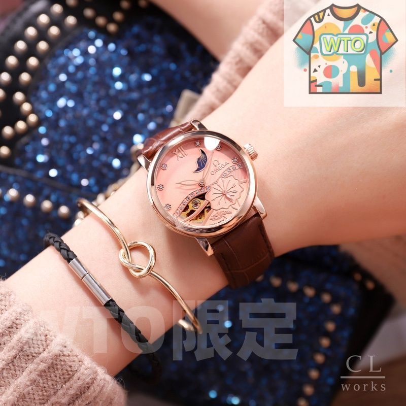 WTO通販 OMEGA レディース月相メカニカル腕時計 WTO店名をご ください WTO輸入 BDG 24