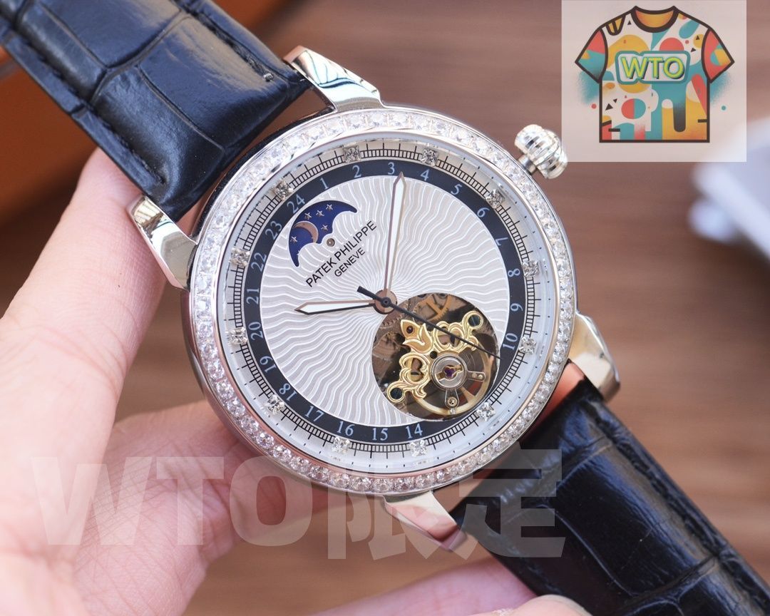  PATEK パテックフィリップ メンズ腕時計 41 mm 自動巻き機械式 2 WAYベルト 強化ミネラルガラス 実物撮影 WTO店名をご ください WTO輸入 XRM 97 自動巻き時計 腕時計(アナログ)