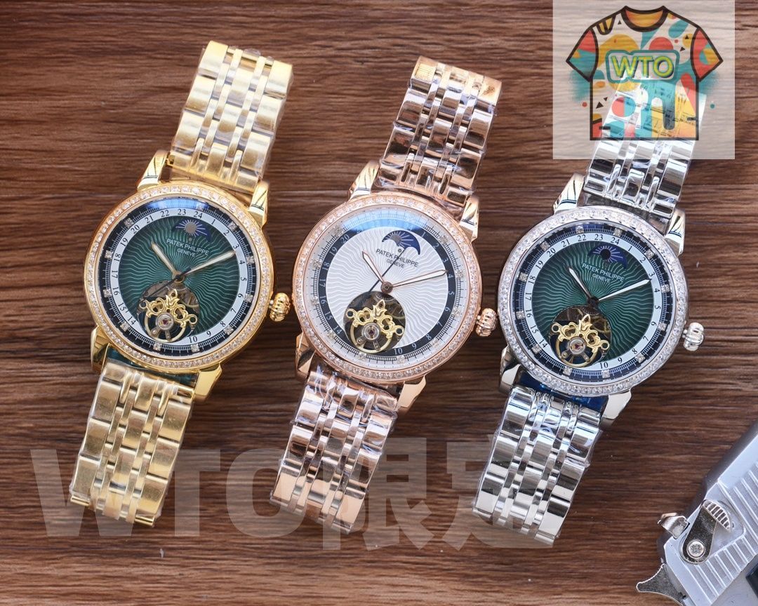 PATEK PHILIPPE パテックフィリップ メンズ腕時計 41mm|自動巻き機械式×2WAYベルト|強化ミネラルガラス 実物撮影 -WTO店名をご ください-WTO輸入-XRM97