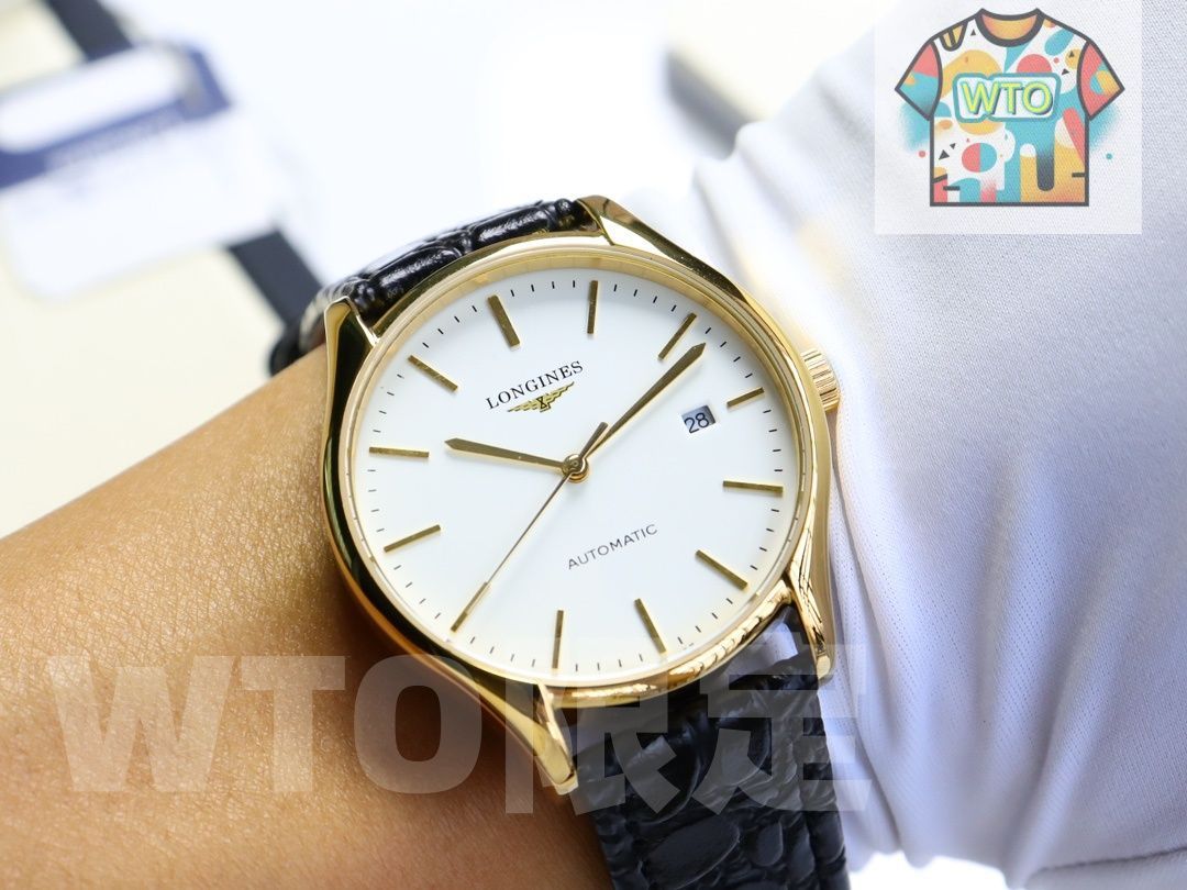  LONGINES ロンジン エレガンス メンズ腕時計 39mm 自動巻き機械式 316L鋼 強化クリスタルガラス 実物撮影 WTO店名をご ください WTO輸入 XLS72 スキニーパンツ 自動巻き時計 腕時計(アナログ)