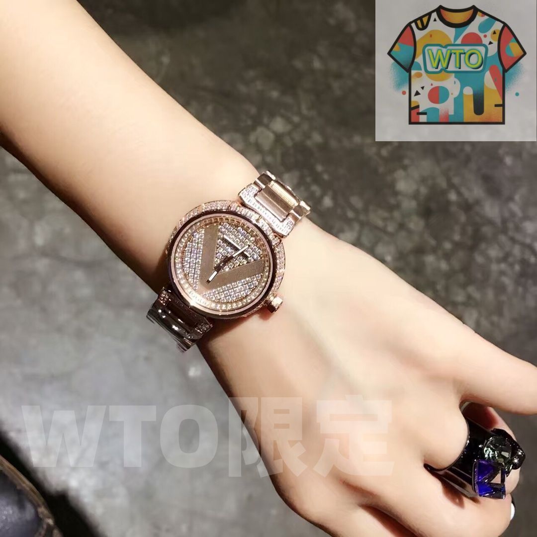 LOUIS VUITTON ルイヴィトン レディース腕時ケ 33 mm スターライトダイヤモンド スイス製クオーツ WTO通販 WTO店名をご ください WTO輸入 ECK 49