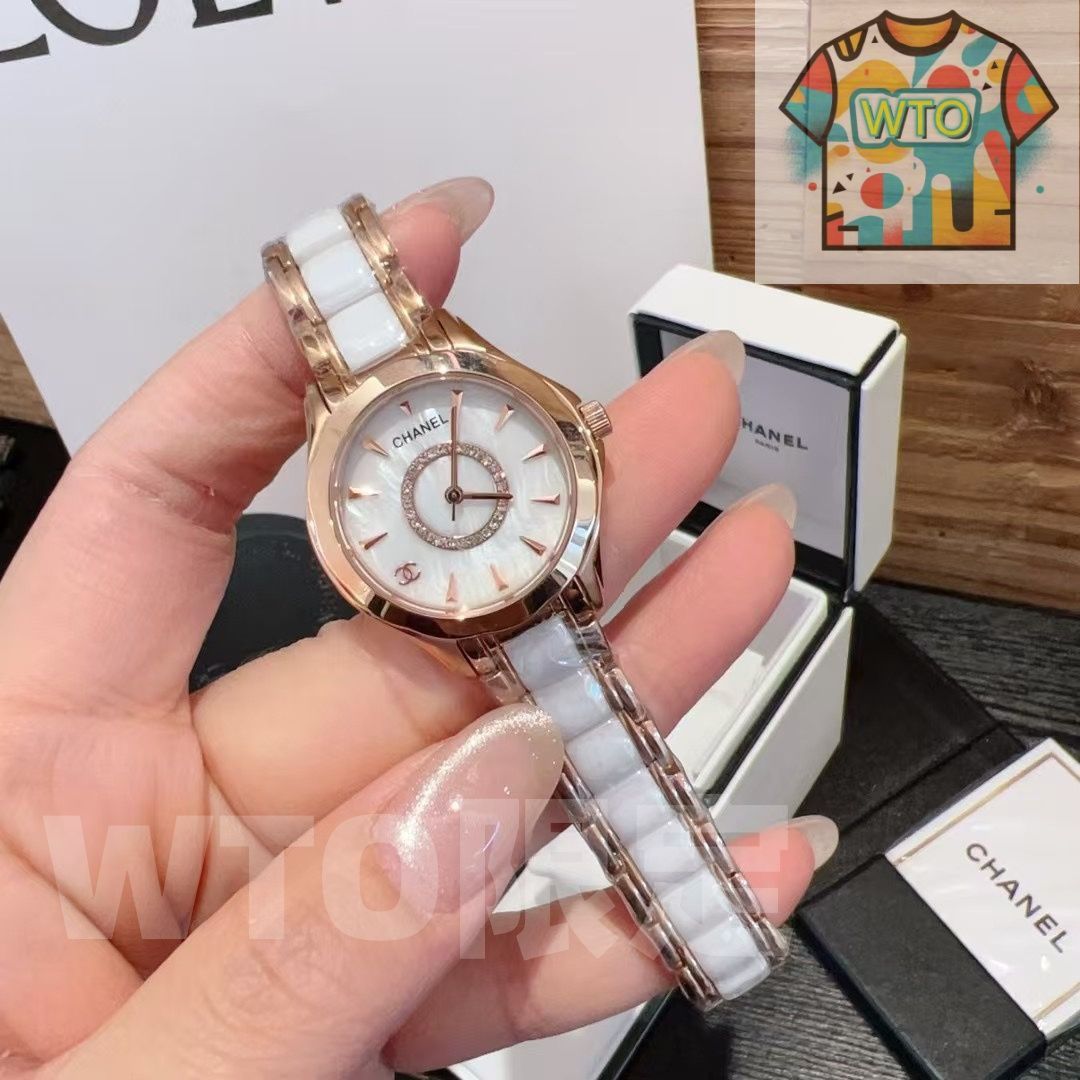  CHANEL シャネル レディース腕時計 30mm ダイヤモンドケース セラミックベルト WTO通販 WTO店名をご ください WTO輸入 DXK50 自動巻き時計 腕時計(アナログ)