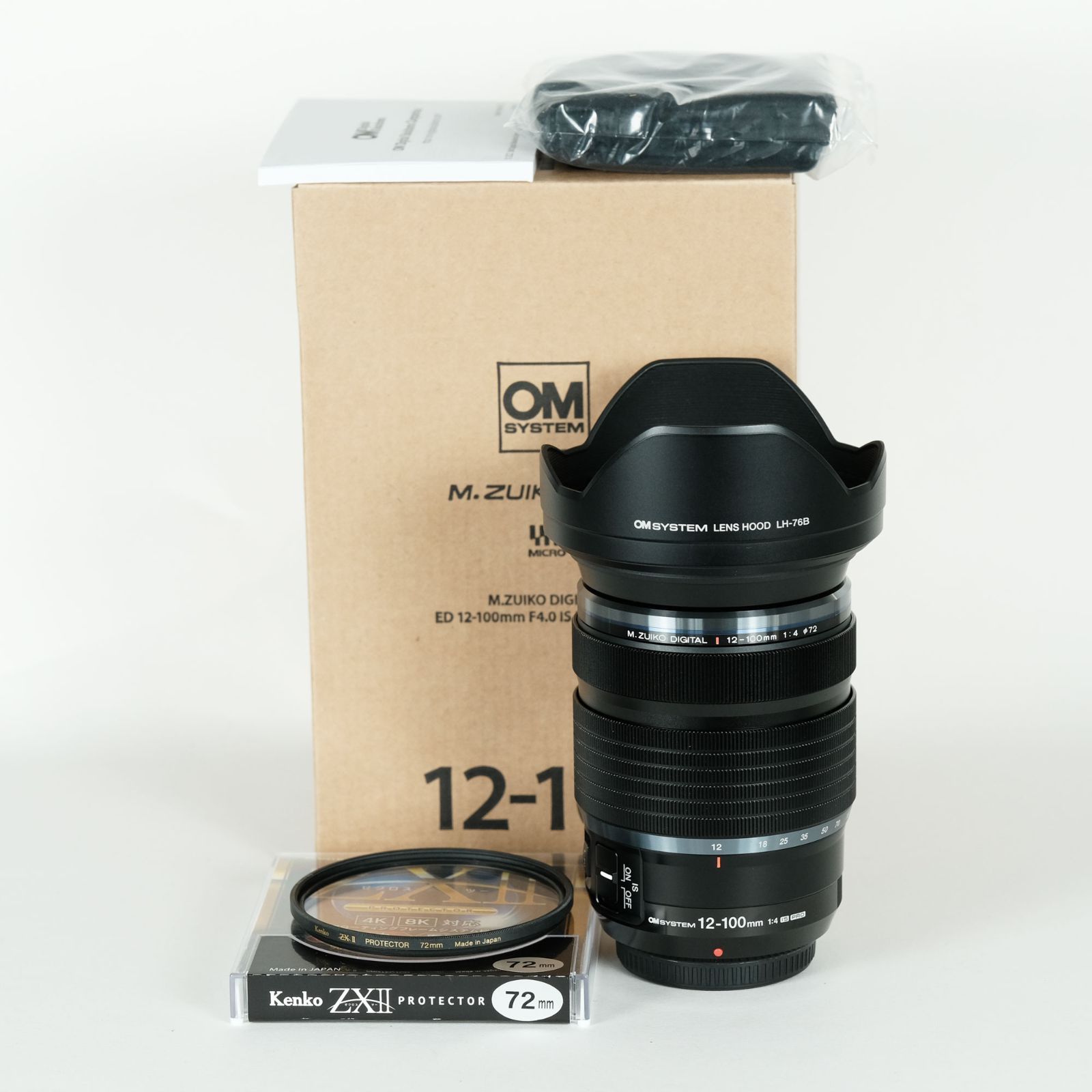 フィルター付 OM SYSTEM M.ZUIKO DIGITAL ED 12-100mm F4.0 IS PRO マイクロフォーサーズマウント