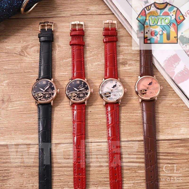  WTO通販 OMEGA レディース月相メカニカル腕時計 WTO店名をご ください WTO輸入 BDG 24 自動巻き時計 腕時計(アナログ)