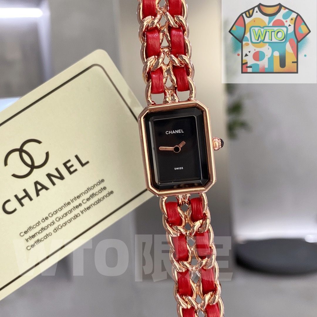 CHANEL シャネル プレミエール レディース腕時計 26.1x20mm｜スクエアデザイン×レザー｜WTO通販 -WTO店名をご ください-WTO輸入-ETR78