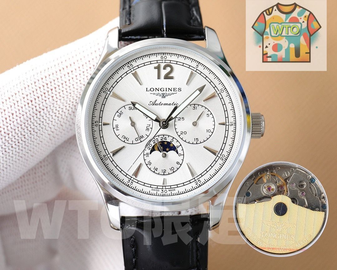 LONGINES ロンジン マスター メンズ腕時計 40mm｜ムーンフェイズ×自動巻き機械式｜WTO通販 -WTO店名をご ください-WTO輸入-DOB10
