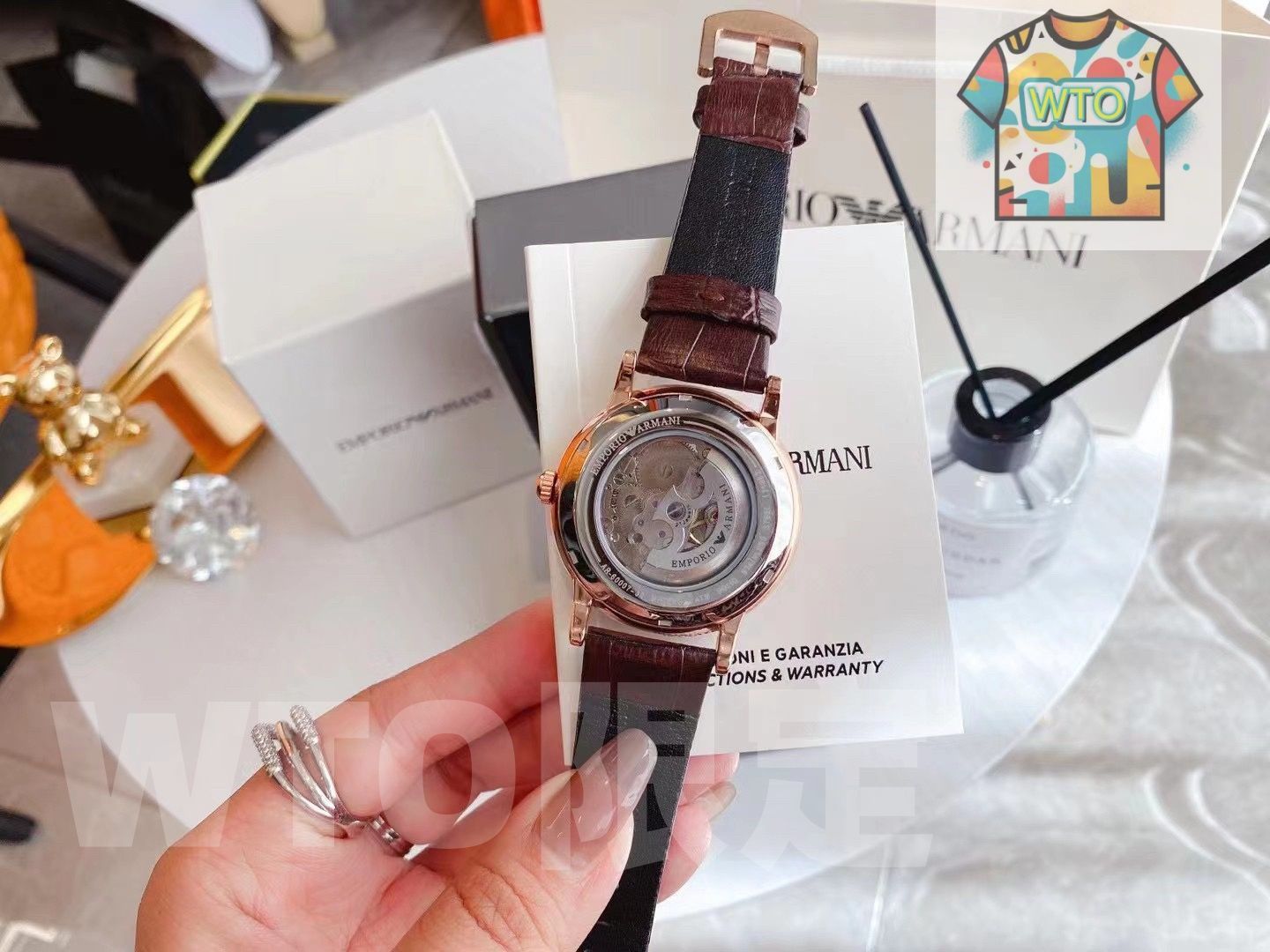  ARMANI アルマーニ メンズ腕時計 42 mm 自動巻き機械式 316 L鋼 WTO通販 WTO店名をご ください WTO輸入 NXZ 96 自動巻き時計 腕時計(アナログ)