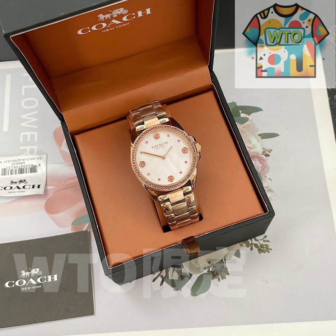 COACH コーチ GREYSON シリーズ レディースウォッチ 36 mm クォーツムーブメント 母貝文字盤 WTO店名をご ください WTO輸入 ESQ 00