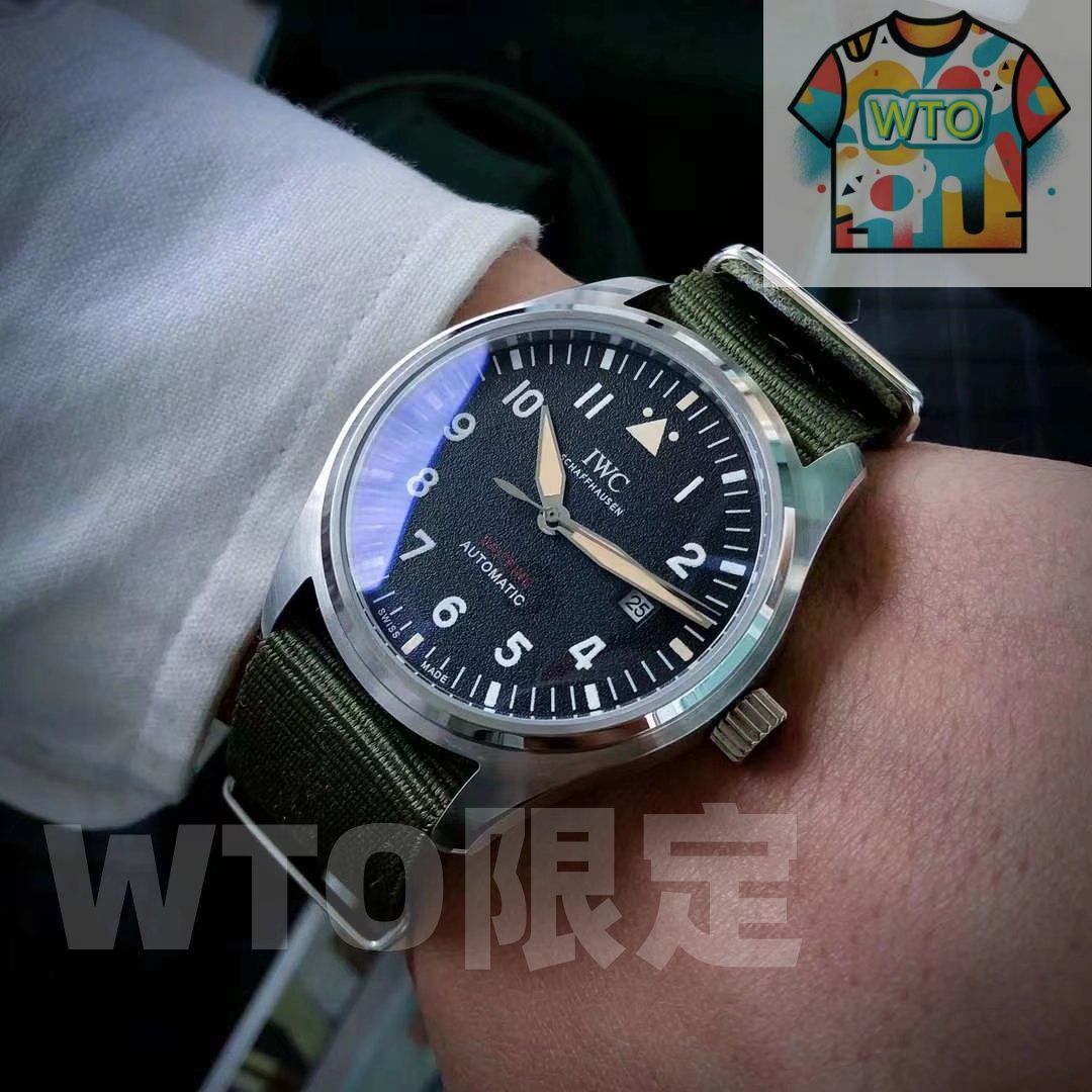  IWC アイダブリューシー パイロット マーク XVIII 40 mm チタンケース 機械式 WTO店名をご ください WTO輸入 QTI 98 自動巻き時計 腕時計(アナログ)