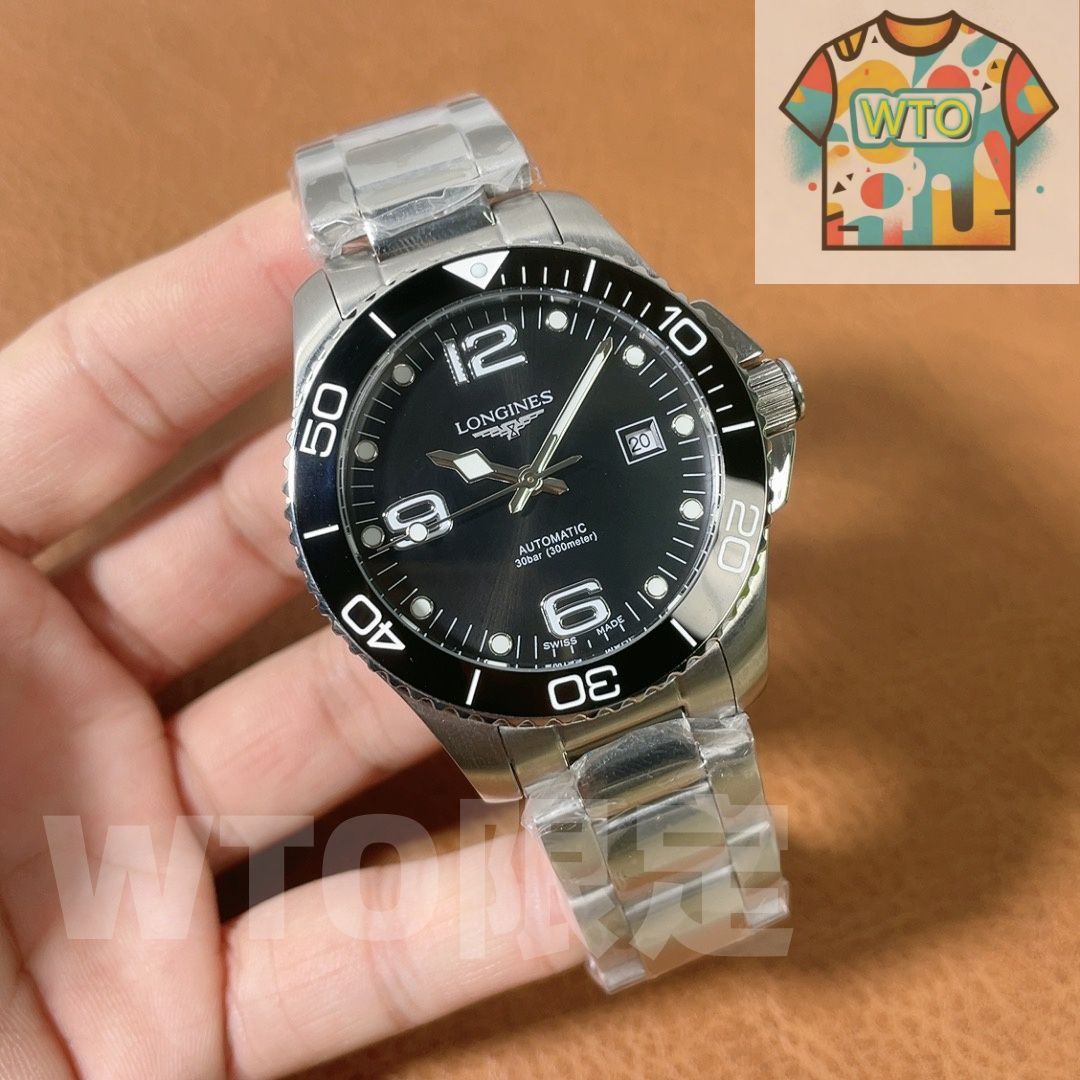 Longines コンクエスト自動巻きクロノグラフ - ケース カード 袋付き -WTO店名をご ください-WTO輸入-EWJ 33