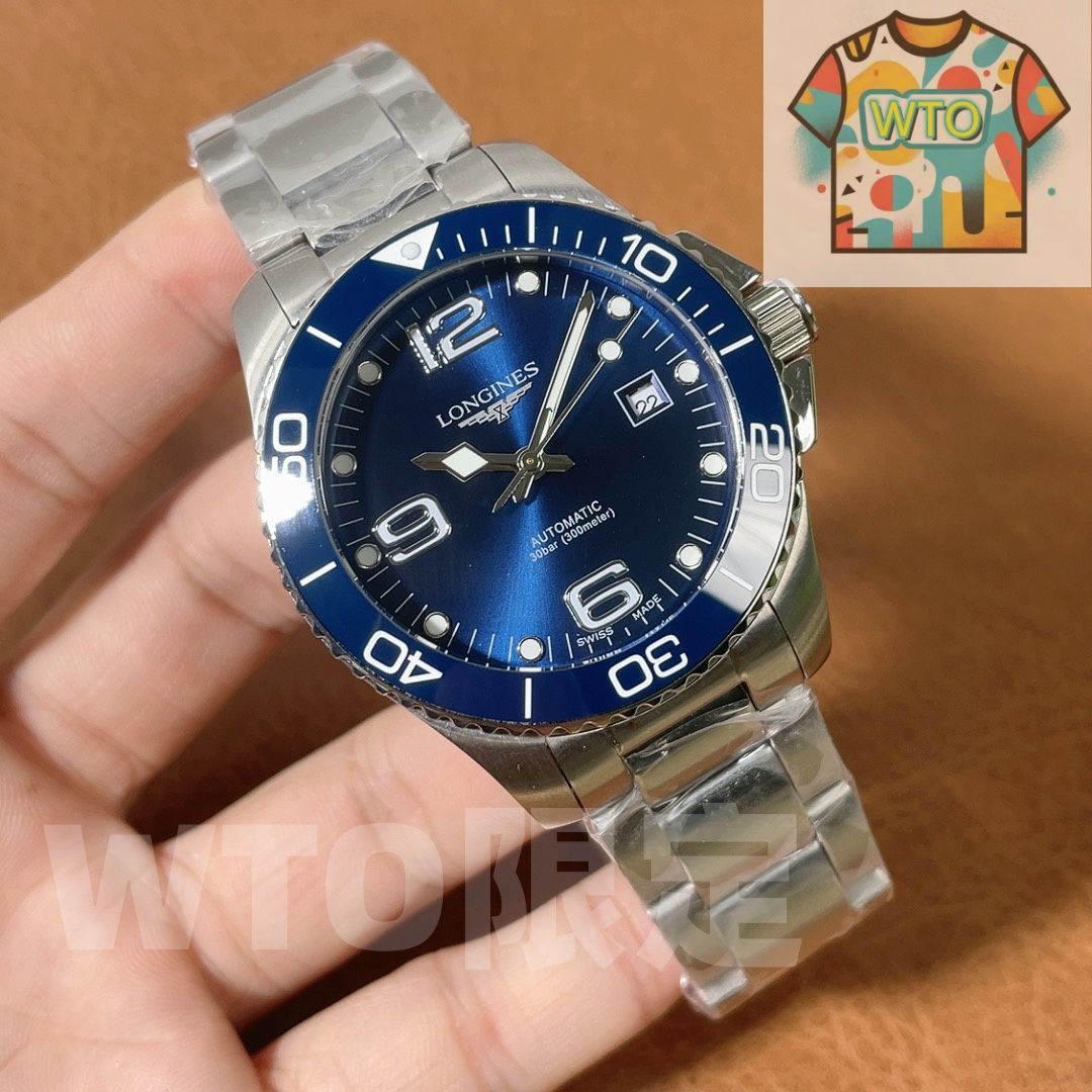 Longines コンクエスト自動巻きクロノグラフ ケース カード 袋付き WTO店名をご ください WTO輸入 EWJ 33