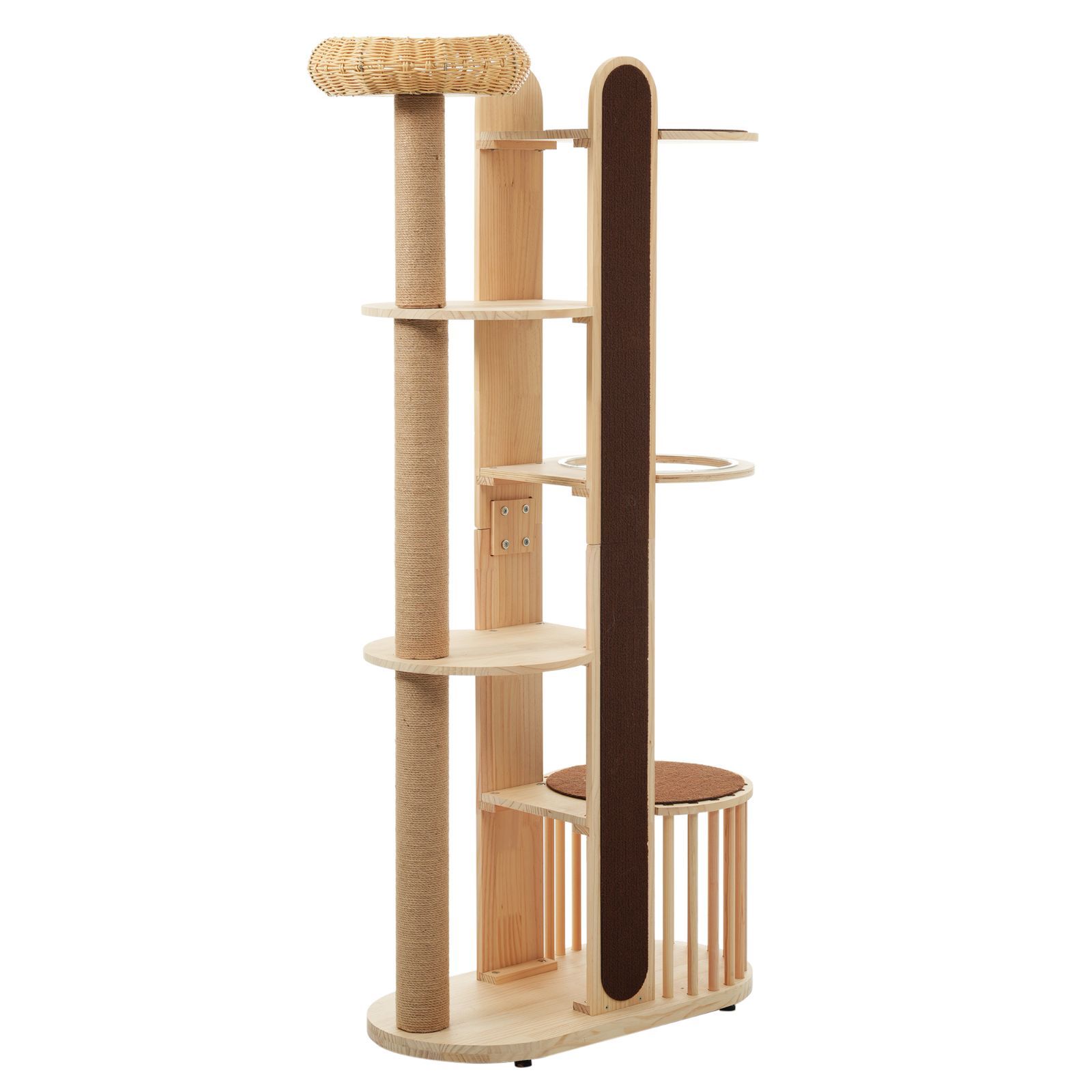 木製据え置き 爪とぎポール付き