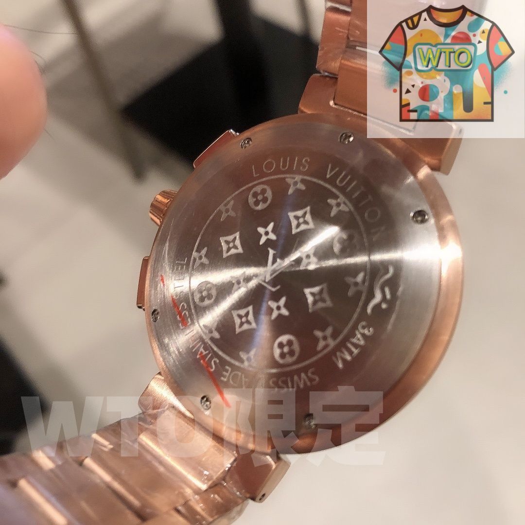  LOUIS VUITTON ルイ ヴィトン タンブール エボリューション クロノグラフ 43mm クォーツ WTO店名をご ください WTO輸入 GGB42 トレンチコート 自動巻き時計 腕時計(アナログ)