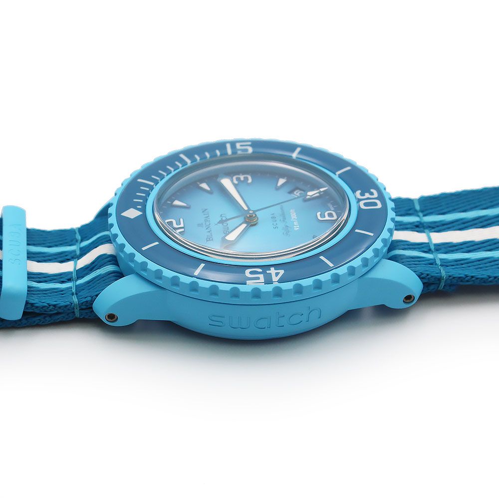 ブランパン スウォッチ Swatch スクーバ フィフティファゾムス ブルー  
