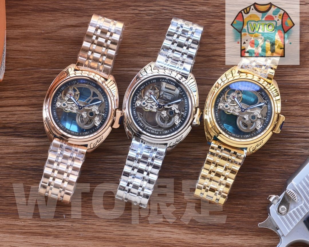 CARTIER カルティエ メンズウォッチ - 41mm 自動巻き機械式 本革＆ステンレスベルト -WTO店名をご ください-WTO輸入-FSF35