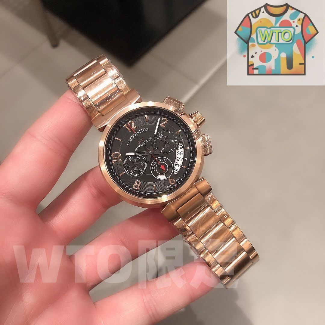 LOUIS VUITTON ルイ ヴィトン タンブール エボリューション クロノグラフ 43 mm クォーツ WTO店名をご ください WTO輸入 GGB 42