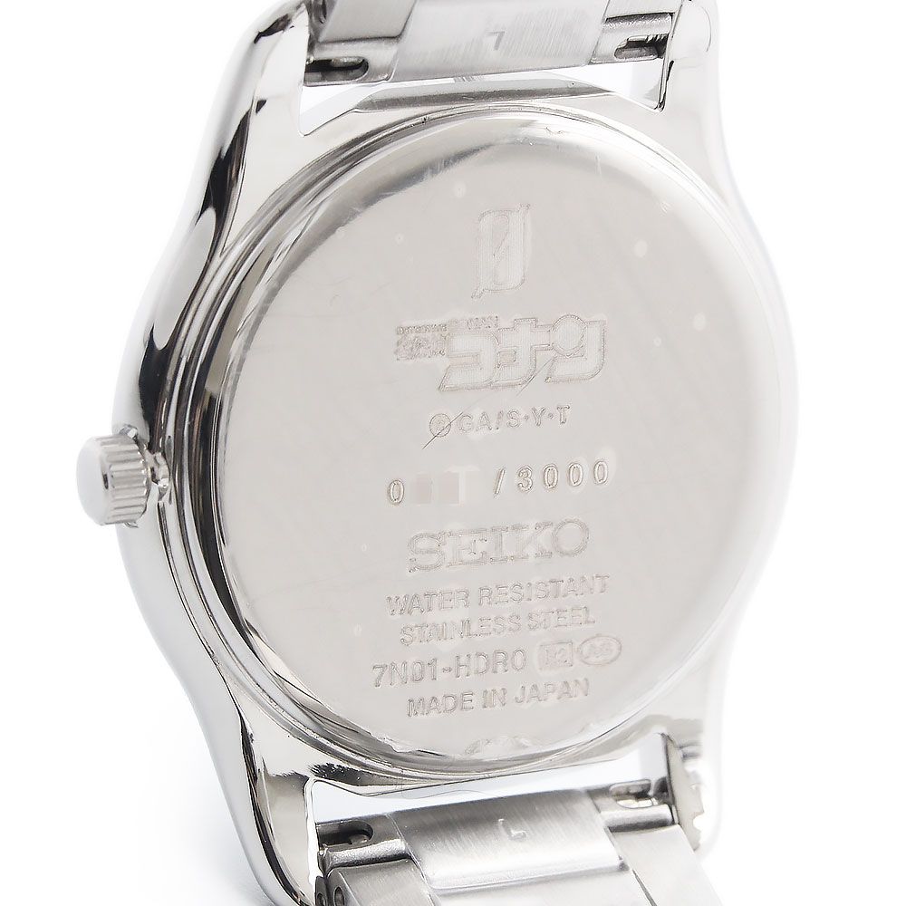 名探偵コナン 降谷零 SEIKO 腕時計 Lサイズ 未使用保管品】セイコー SEIKO 名探偵コナン コラボ 降谷零モデル 3000