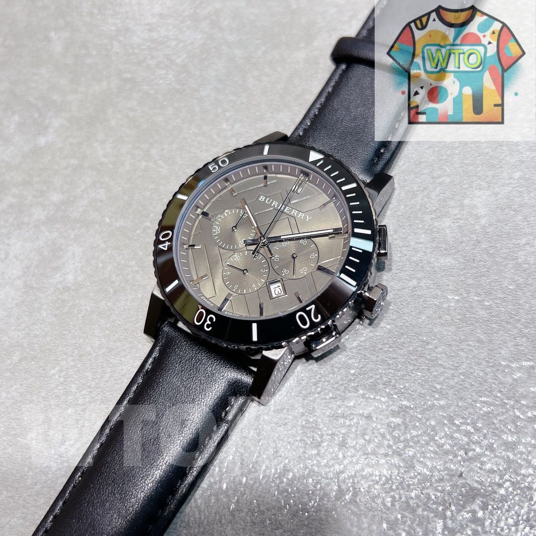  バーバリー メンズ腕時計 44 mm セラミックベゼル 6針クオーツ WTO通販 WTO店名をご ください WTO輸入 IKD 59 自動巻き時計 腕時計(アナログ)