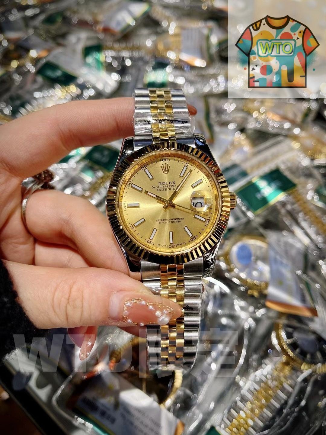 ROLEX ロレックス デイトジャスト メンズ腕時計 41mm｜ゴールド×自動巻き機械式｜WTO通販 -WTO店名をご ください-WTO輸入-XLB60