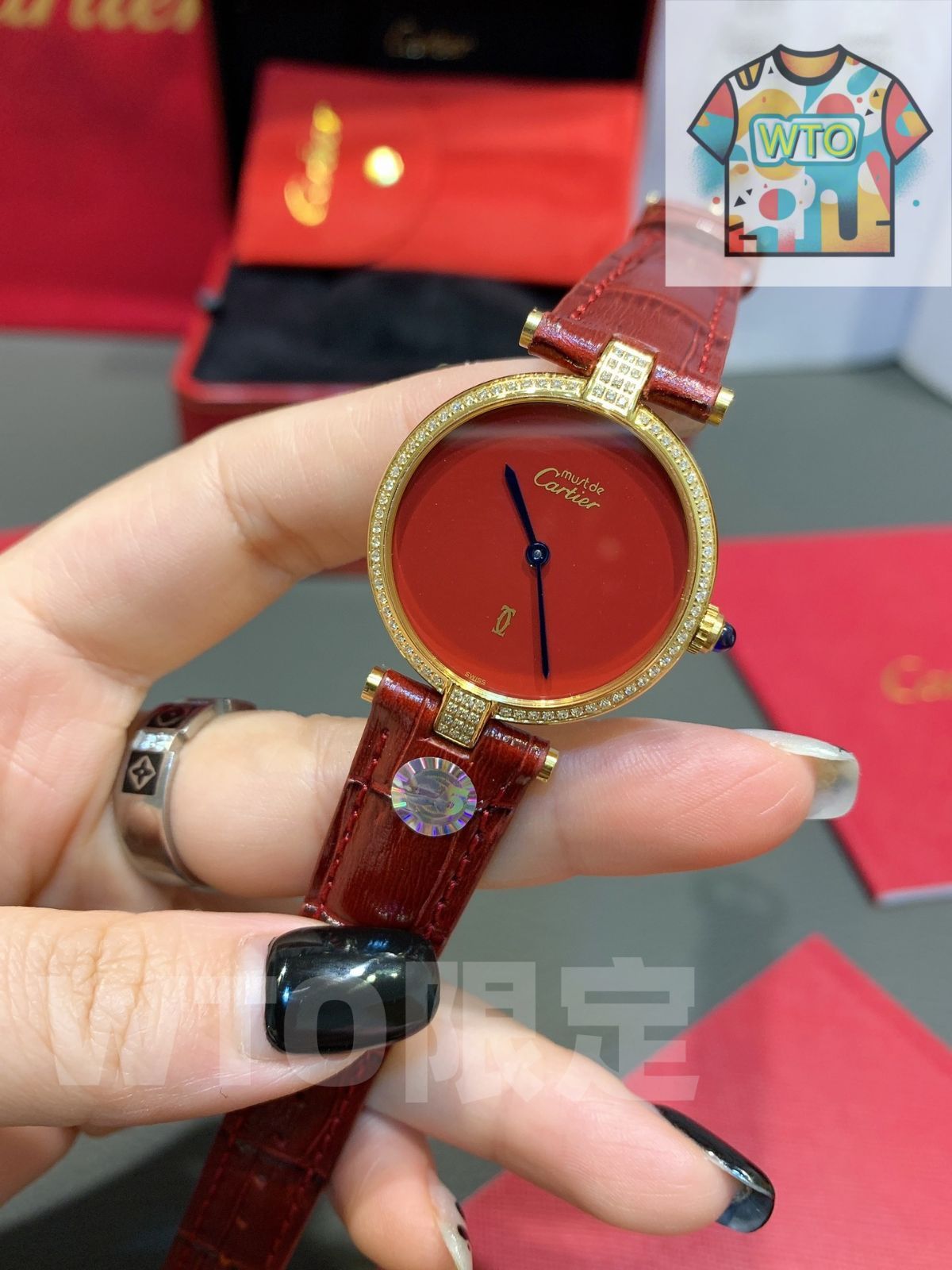  CARTIER カルティエ マスト レディース腕時計 30 mm ヴィンテージデザイン イタリアンレザー WTO通販 WTO店名をご ください WTO輸入 QDK 37 自動巻き時計 腕時計(アナログ)