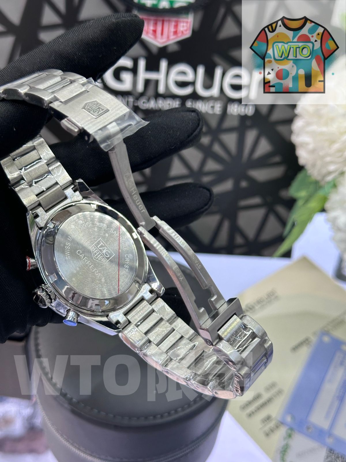  TAG HEUER タグホイヤー メンズ腕時計 クオーツ クロノグラフ WTO通販 WTO店名をご ください WTO輸入 NMB 47 自動巻き時計 腕時計(アナログ)