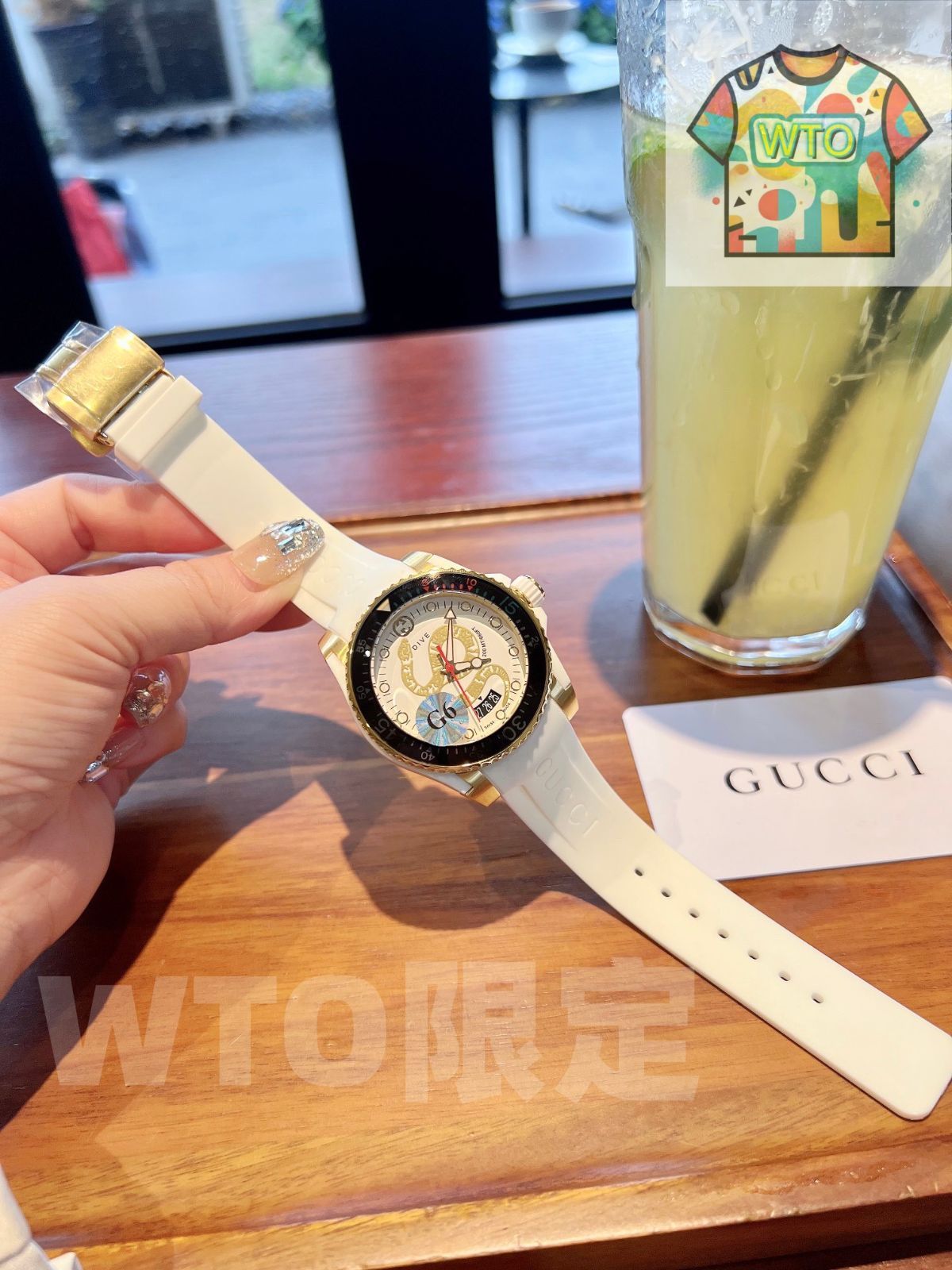  GUCCI ダイブ シリーズ クォーツウォッチ 40mm サファイアガラス 夜光機能 WTO店名をご ください WTO輸入 LCW83 今季注目 自動巻き時計 腕時計(アナログ)