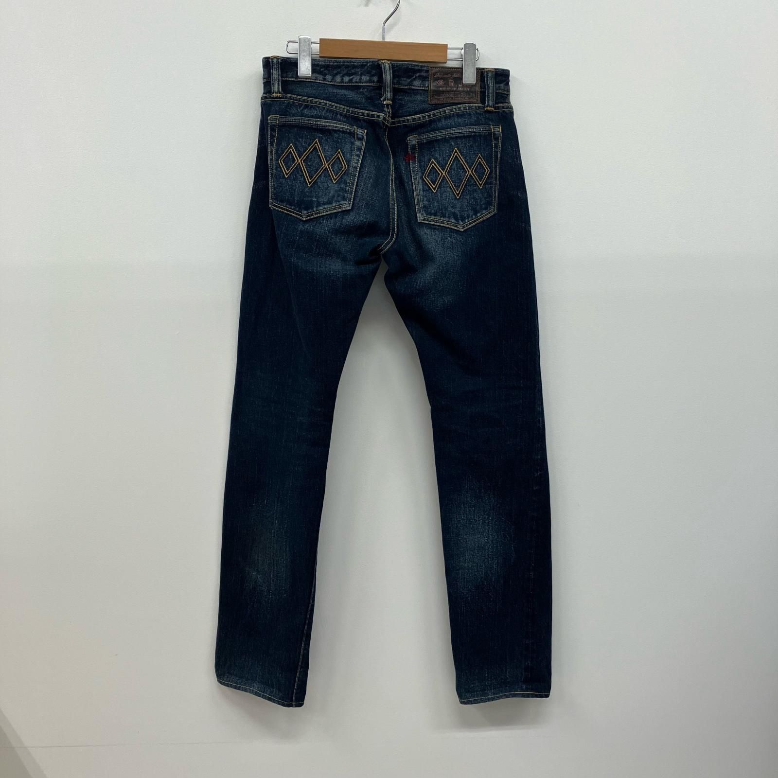 THE FLAT HEAD ザフラットヘッド デニムパンツ R J B 加工デニム D 006 インディゴ 107