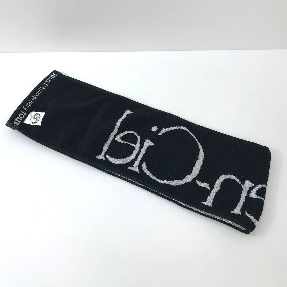 L'Anniversary ラルク 30th FC限定 マフラータオル シルバーラメ×黒 糸