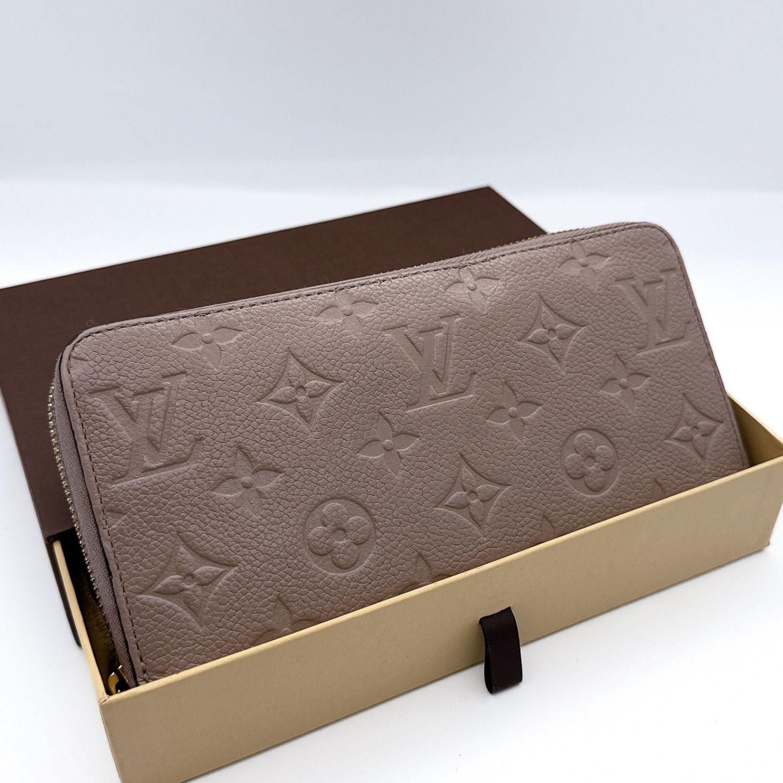  ルイヴィトン アンプラント ジッピーウォレット 長財布 ベージュ 箱 長財布 小物