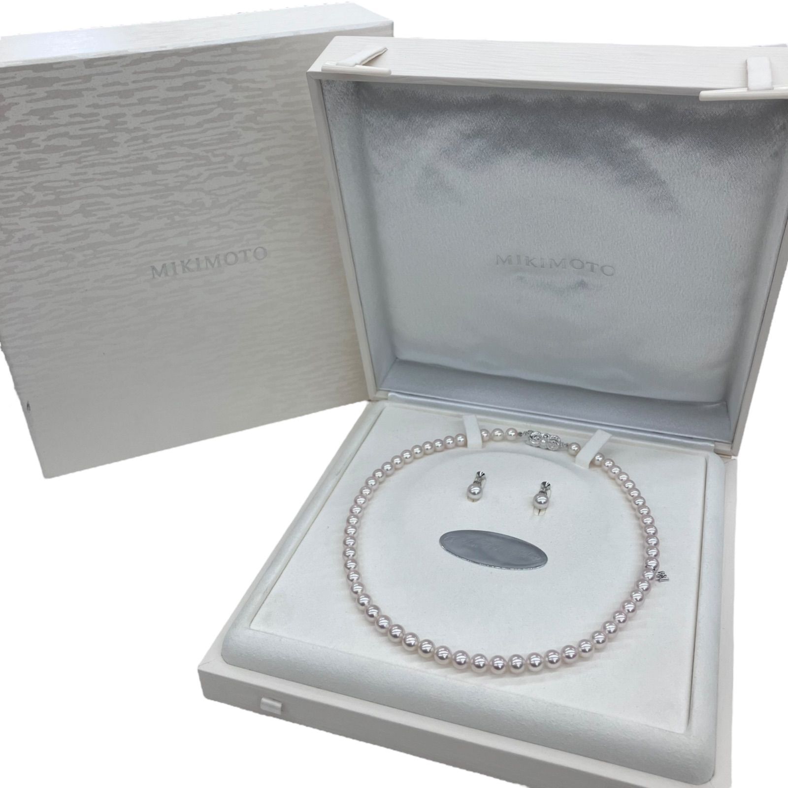 186000 現状品 MIKIMOTO ミキモト パールネックレス　イヤリング [241114HM020207] 186000 現状品 MIKIMOTO ミキモト パールネックレス イヤリング