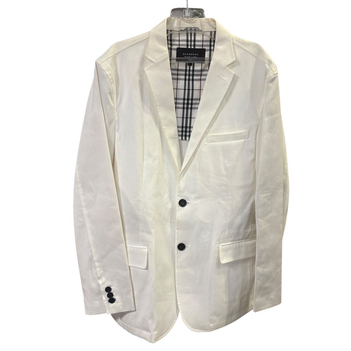 バーバリー ブラックレーベル モノグラム ネクタイ 白 ホワイト BURBERRY BLACK LABEL - バーバリーブラックレーベル 白ネクタイの通販