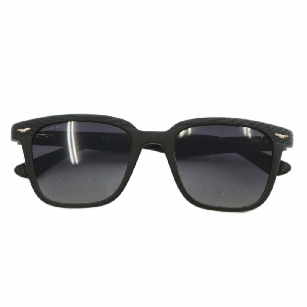 ポリス POLICE GATOR 1 眼鏡 サングラス セルフレーム グラデーション マット ロゴ 52 20-145 黒 ブラック SPLE01 XZ GY18