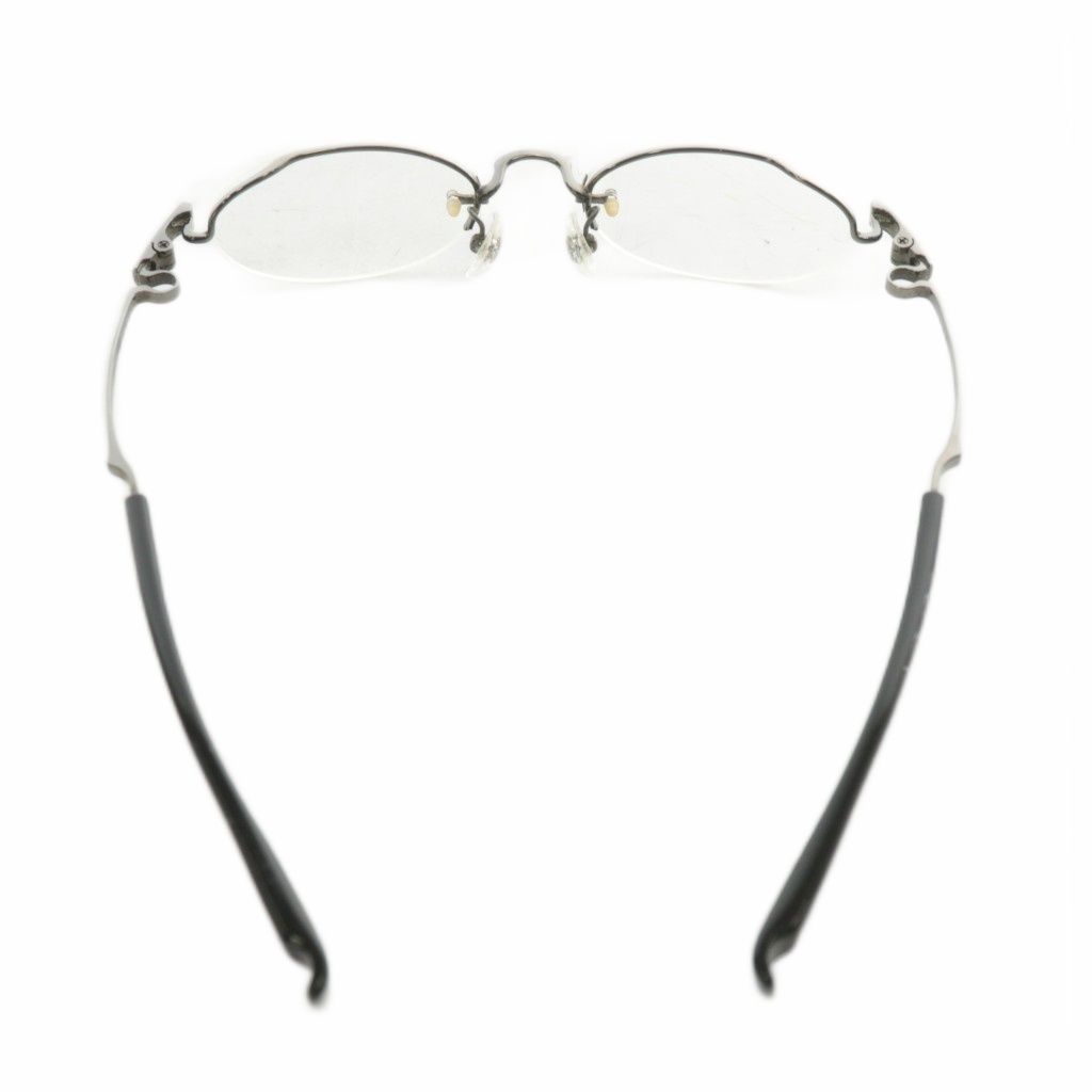 999.9 フォーナインズ メガネ 度付き ハーフリム チタン ケース付き フォーナインズ 999.9 眼鏡 メガネ 度あり チタンフレーム ハーフリム