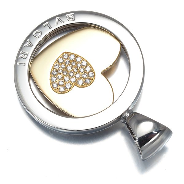 ブルガリ ペンダントトップ ダイヤ ダイヤモンド トンドハート K 18 YG SS 179689