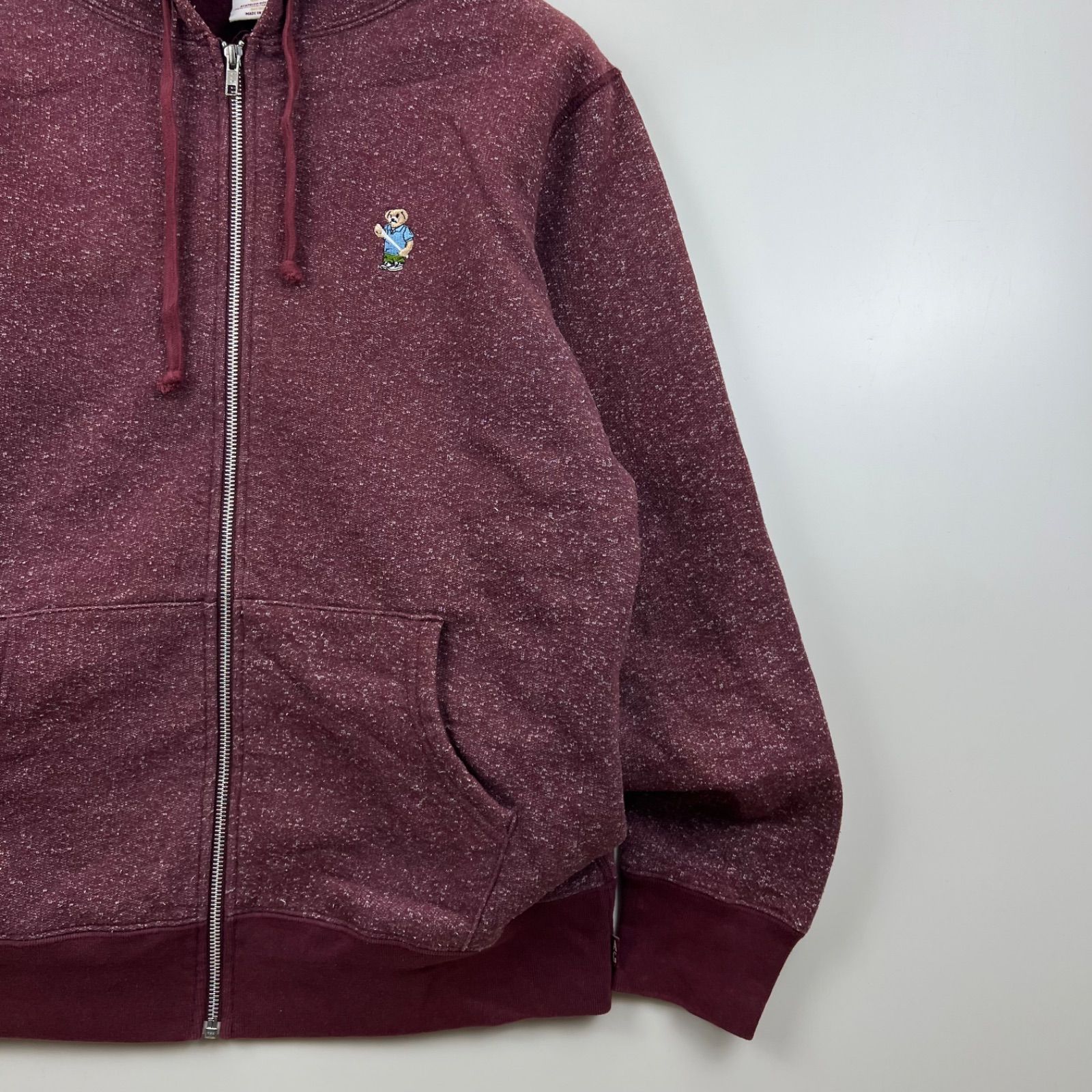 Acapulco Gold AG bear icon zip sweat hoodie M アカプルコ ゴールド 