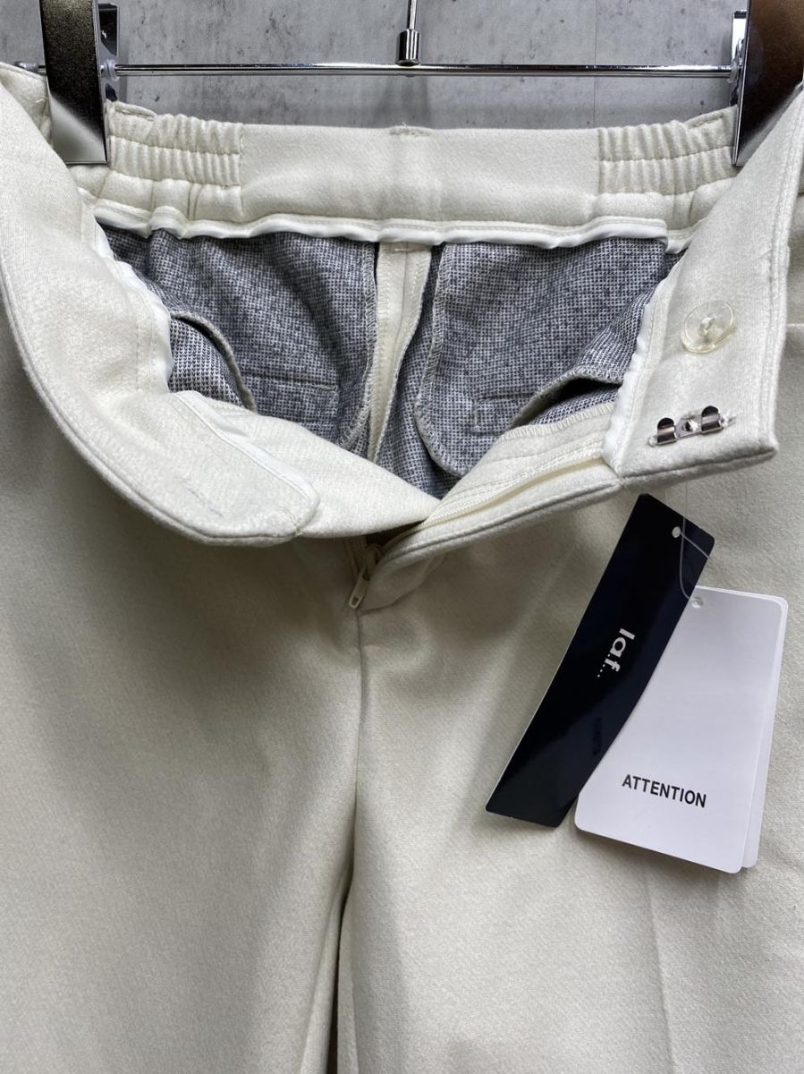 la.f ラエフ 3610-27021 ダウンファブリックソフト パンツ 手洗い可 size1S アイボリー レディース