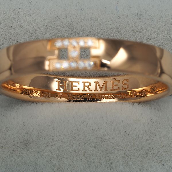 エルメス リング ダイヤ ダイヤモンド エヴァーヘラクレス 57号 K18PG