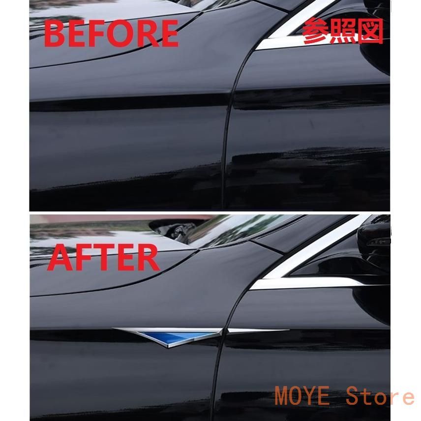 新品】☆シボレー☆シルバー/ブルー☆フェンダーサイド メタル