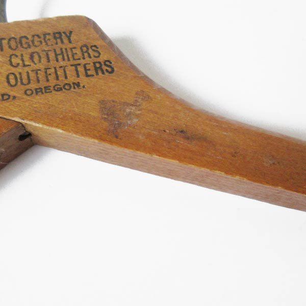 特殊形状 スペシャル ビンテージ ウッド ハンガー 3本セット アパレル