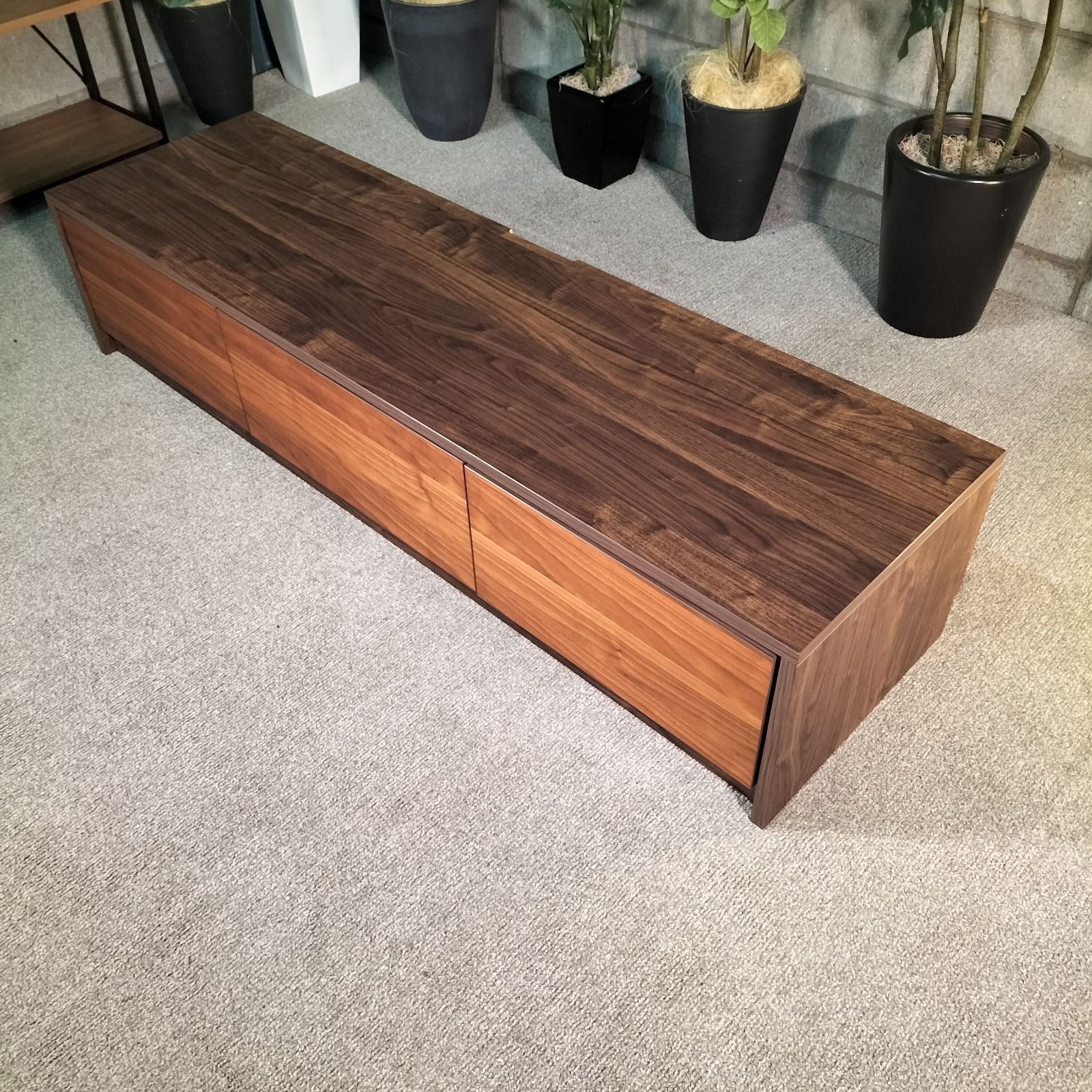 木製テレビボード 幅160cm リビング 収納 モデルルーム展示品(1891