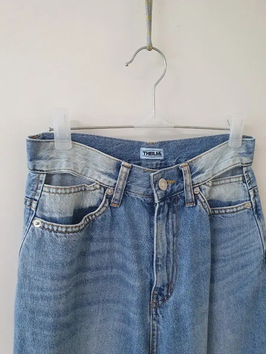 THE ILMA ウエストスリット デニム ズボン