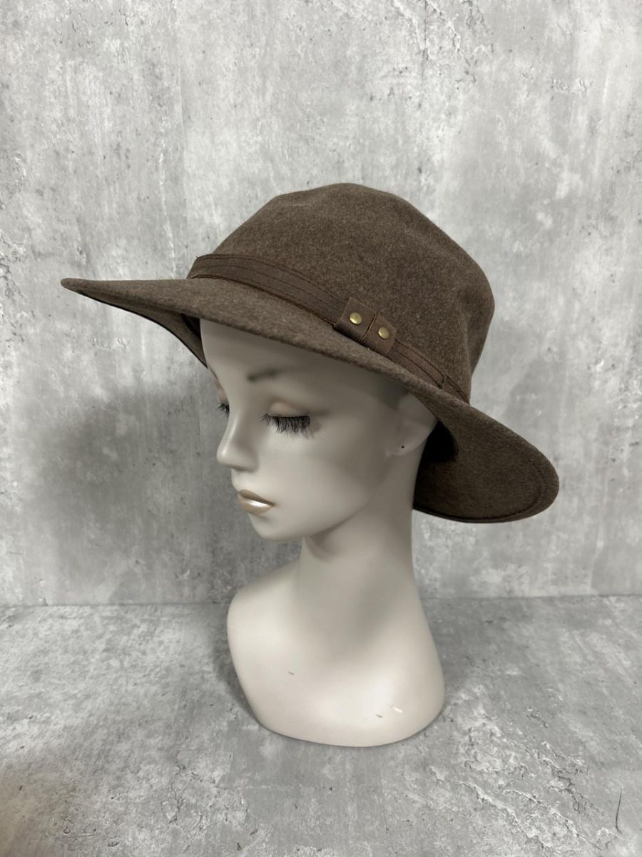 laird hatters 折りたたみ 中折 ハット size59cm 茶 メンズ