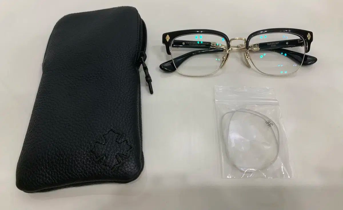 クロムハーツ エバ ジ リスト BK GP ブラック-GOLD メガネ